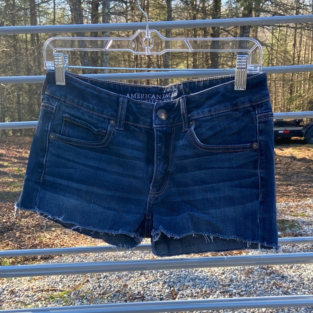 American Eagle Outfitters Dark Blue Jean Shorts
